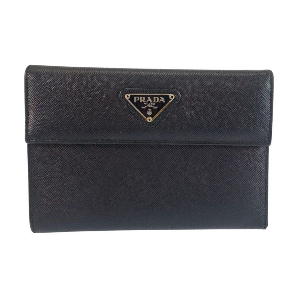 Prada Saffiano Compact Wallet